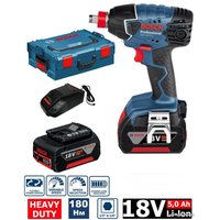 Гайковерт Bosch GDX 18 V-LI Professional 06019B810B (с 2-мя АКБ, кейс)