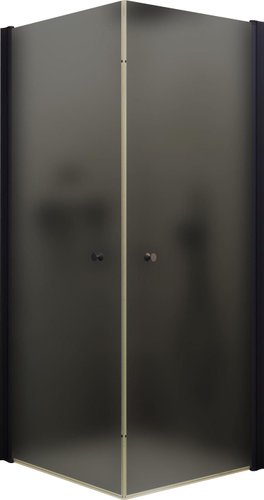 Душевой уголок MaybahGlass MGY-1295-6 (графитовое матовое стекло/черный)