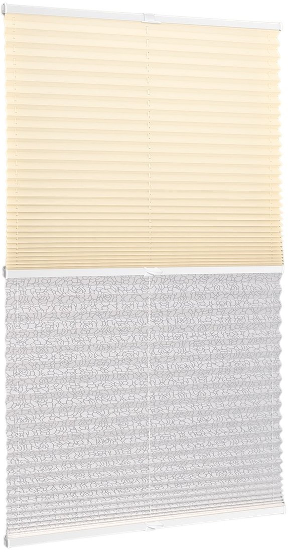 

Плиссе Delfa Basic Uni СПШ-3100/1102 Basic Transparent (68x215, кремовый/белый)