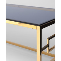 Журнальный столик Stool Group Бруклин 120x60 ECT-013-TG-SK (стекло Smoke/сталь золото)