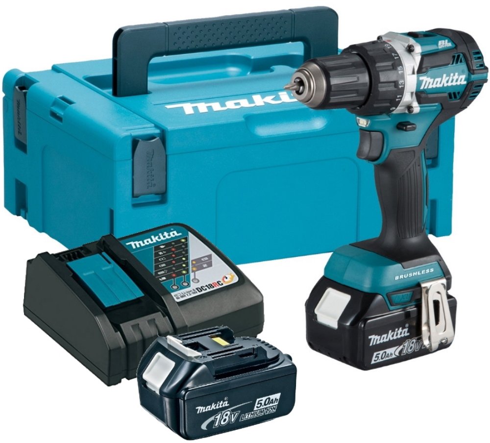

Дрель-шуруповерт Makita DDF484RTJ (с 2-мя АКБ, кейс)