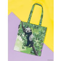 Сумка шоппер JoyArty Панда ткань под лен bsh_27666