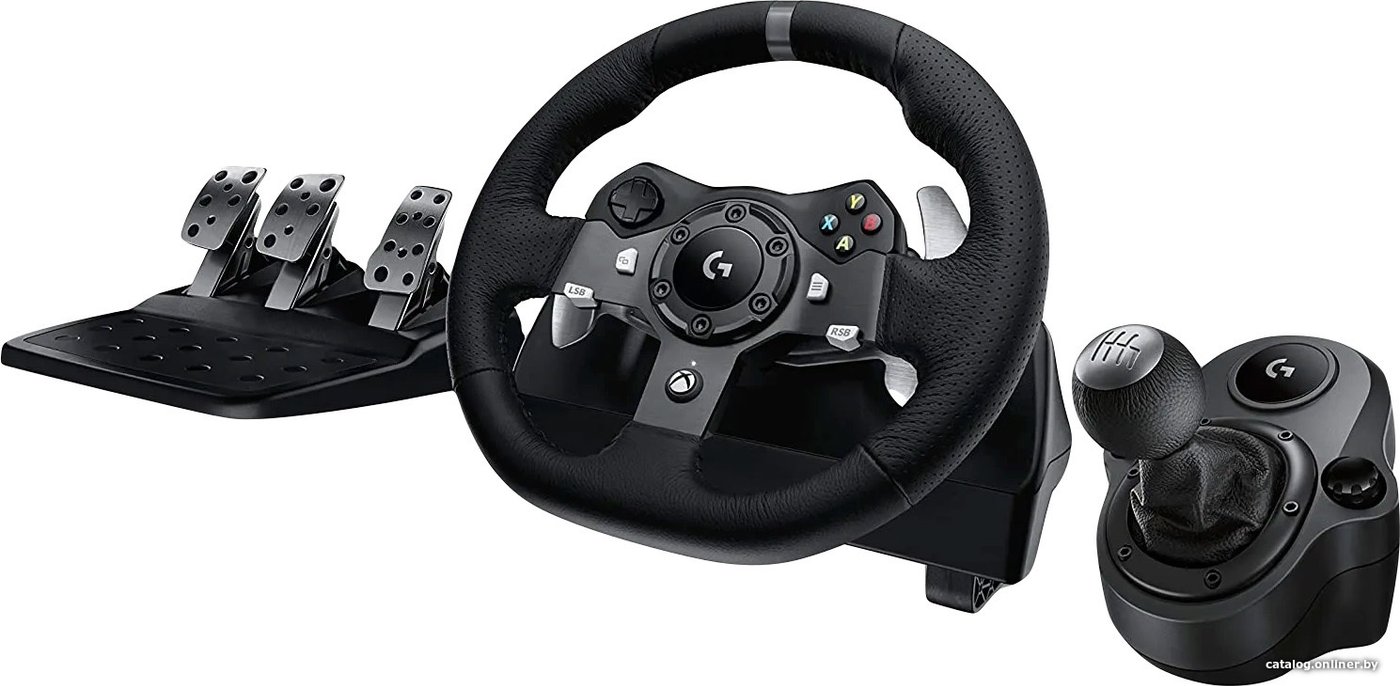 Руль Logitech G920 + G Driving Force Shifter (для Xbox One и Xbox Series X|S)