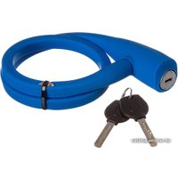 Тросовый велосипедный замок STG TY4538 (ключевой, синий)