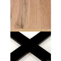 Журнальный столик Halmar Cross 67x67x55 (дуб вотан/черный)