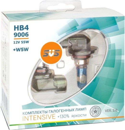 

Галогенная лампа SVS HB4/9006 55W+W5W Intensive+130% Ver.2.0 2+2шт