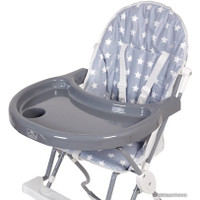 Высокий стульчик Polini Kids 152 (звезды, серый/белый)
