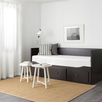 Кровать Ikea Хемнэс 200x80 (черно-коричневый, оготнес жесткий) 694.281.51