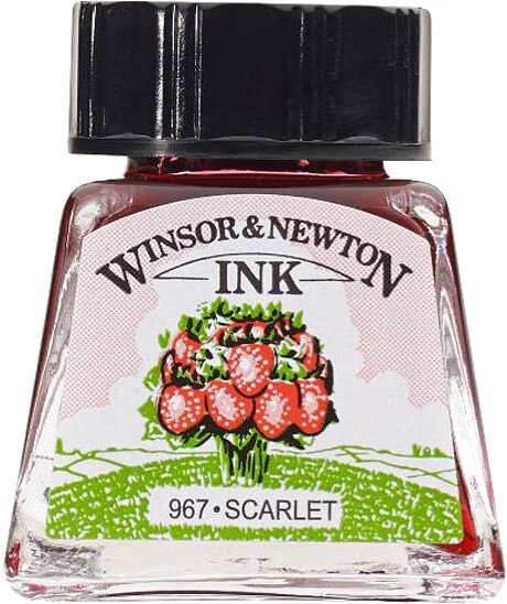 

Тушь художественная Winsor & Newton 1005601 (14 мл, алый)