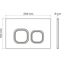 Унитаз подвесной Roxen Martin в комплекте с инсталляцией StounFix Dual Fresh 6 в 1 968524 (кнопка: белый/хром)