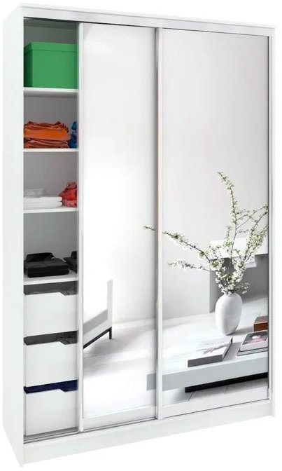 

Шкаф-купе Кортекс-мебель Сенатор ШК10-45 Классика зеркало (белый)