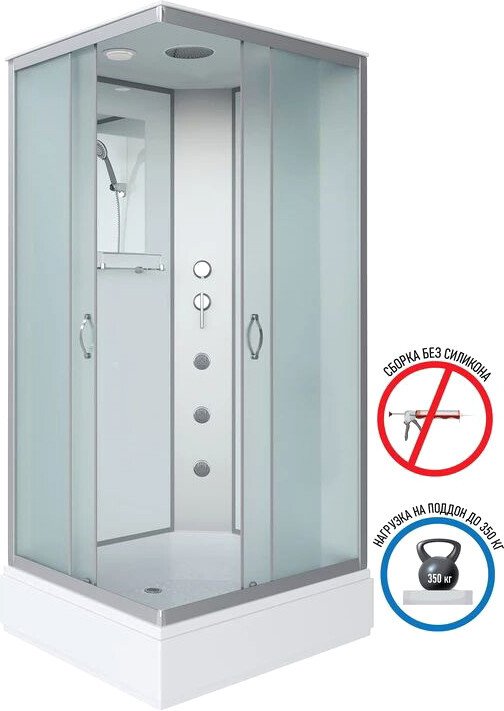 

Душевая кабина Niagara NG-33084-14QG 100x80x215
