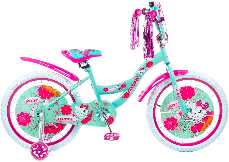 

Детский велосипед Favorit Kitty 20 KIT-20GN (розовый/бирюзовый)