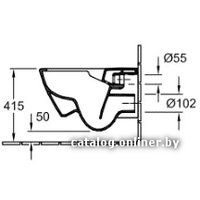 Унитаз подвесной Villeroy & Boch Subway 2.0 [5614R001] (без сиденья)