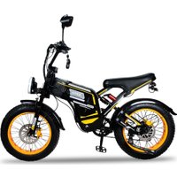 Электровелосипед Minako Apex 2025 (черный/желтый)