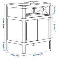  Ikea Тумба под умывальник Ivosjon 20597292