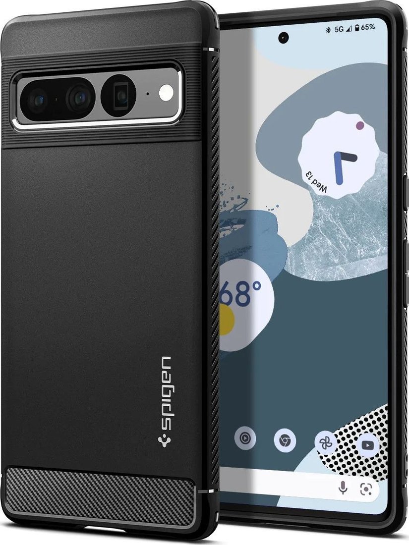

Чехол для телефона Spigen Rugged Armor для Pixel 7 Pro ACS04725 (черный)