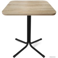 Кухонный стол Sheffilton SHT-TU7-1/60/60 ЛДСП (черный/дуб сонома)