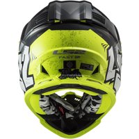 Мотошлем LS2 MX437 Fast 2 Mini Crusher (S, черный/желтый)