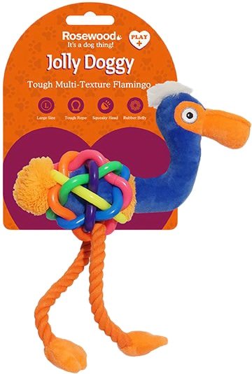 

Игрушка для собак Rosewood Jolly Doggy Tough Multi Texture Flamingo 39030