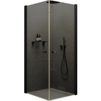 Душевой уголок MaybahGlass MGY-1300-6 (графитовое стекло/черный)