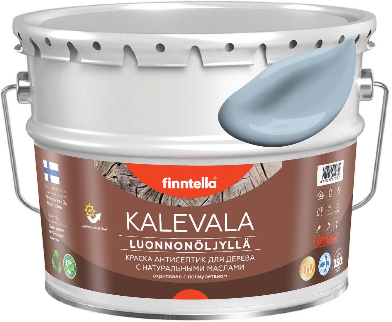 

Краска Finntella Kalevala Niagara F-13-1-9-FL006 9 л (голубой/серый)