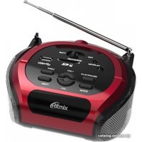 Магнитола Ritmix RBB-100BT (красный)