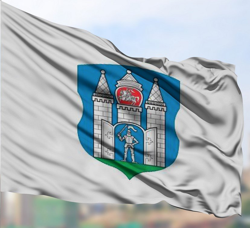 

Флаг МирФлагов г. Могилева уличный 75х150 см