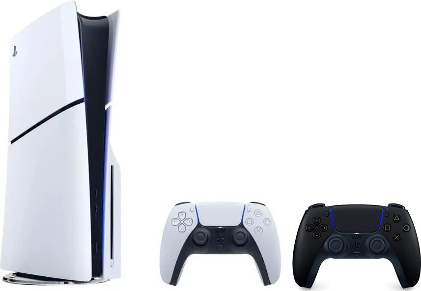 

Игровая приставка Sony PlayStation 5 Slim (2 геймпада, белый/черный)