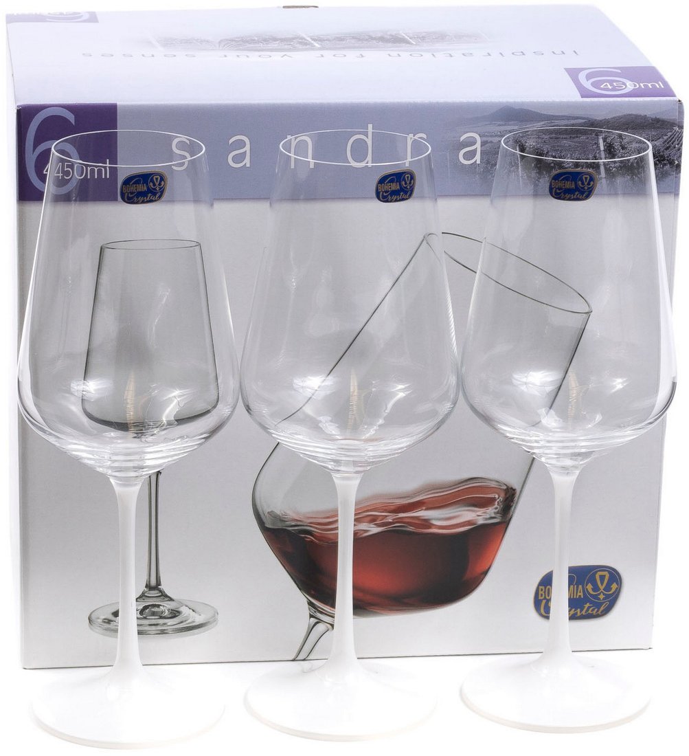 

Набор бокалов для вина Bohemia Crystal Sandra 40728/38344/450