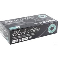 Нитриловые перчатки Black Atlas нитриловые неопудренные (S, 200 шт, черный)