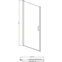 Душевая дверь Adema Nap-70 (прозрачное стекло)
