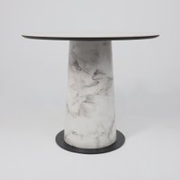 Кухонный стол Lepremo AV 2317 МДФ+керамика 900 (натуральный глянцевый Gold Jade/черный+HPL виктори натуральный)