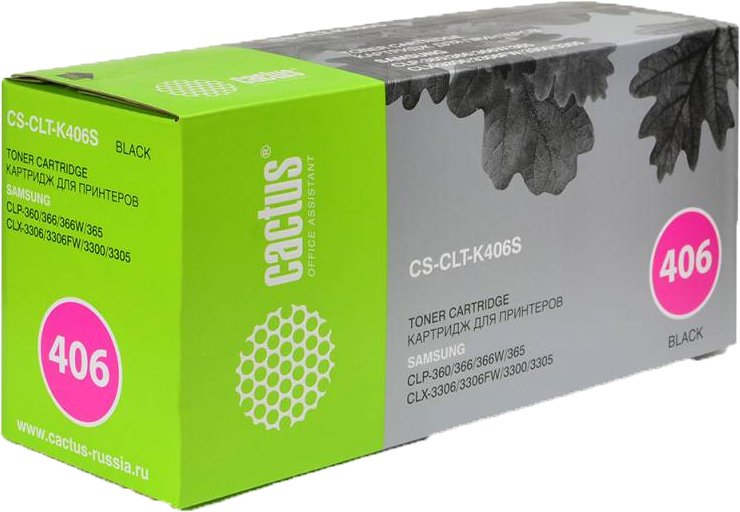 

Картридж CACTUS CS-CLT-K406S (аналог Samsung CLT-K406S)