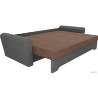 Диван Лига диванов Амстердам 100040 (рогожка, коричневый/серый)