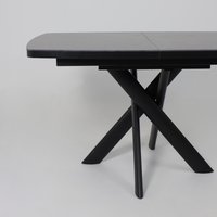 Кухонный стол Мамадома Leonel-130 раздвижной 130-165х85 (stone black st cer/черный)