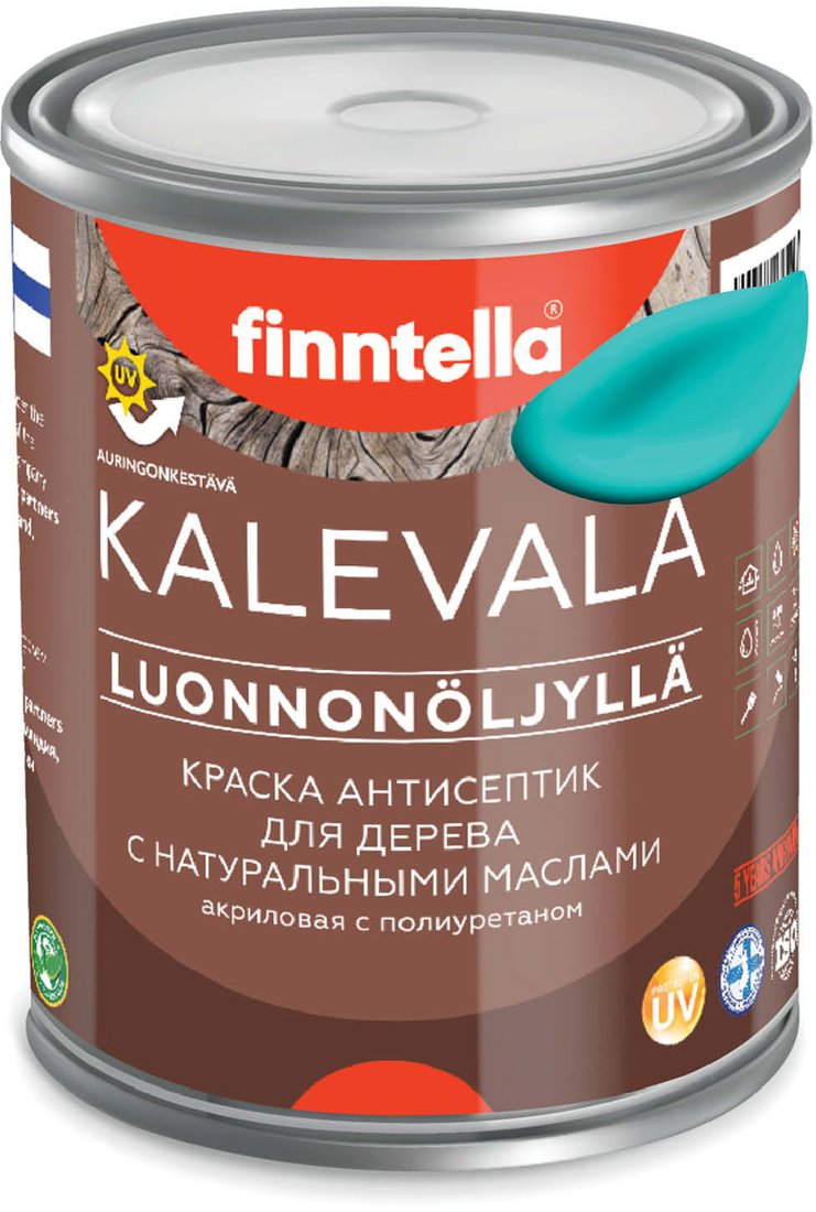 

Краска Finntella Kalevala Akvamariini F-13-1-1-FL133 0.9 л (бирюзовый)