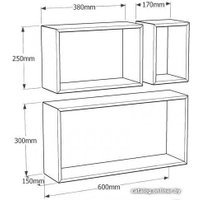 Полка Domax FRS 1 (сонома oak)