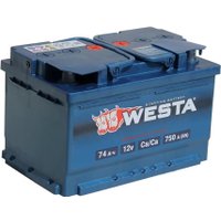 Автомобильный аккумулятор Westa 6СТ-74 VLR Euro низкий (74 А·ч) в Солигорске
