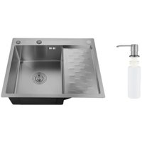 Кухонная мойка РМС MRK-6350BL-L (с дозатором)