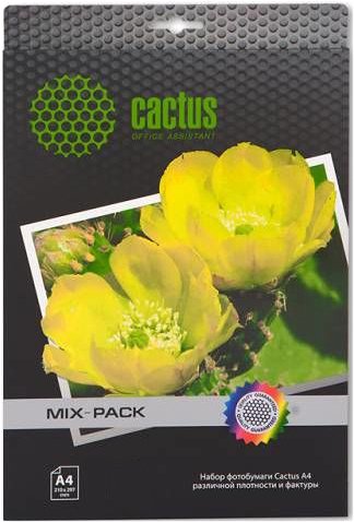 

Фотобумага CACTUS Различная фактура универсальная A4 21 лист [CS-Mixpack]