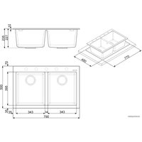 Кухонная мойка Smeg VZ3434CT