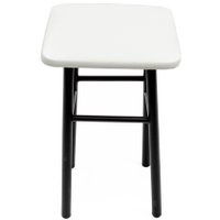 Табурет ВВР Классик (белый крокодил/черный, экокожа)