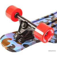 Лонгборд Y-Scoo Longboard Shark TIR 31 (синий камуфляж/красный)