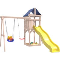 Игровой комплекс National Tree Company С качелями лодочка IgroWoods ДКНП-5 (не окрашен)