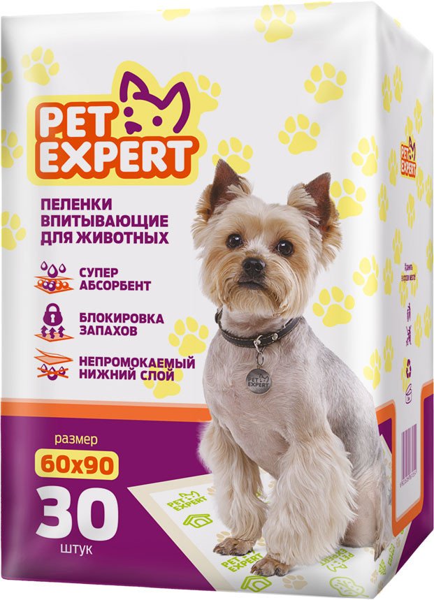 

Одноразовая пеленка Pet Expert 60x90 (30 шт)