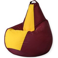 Кресло-мешок Mio Tesoro Груша Kombo XXL GF-130x85-BZH (бордовый/желтый)