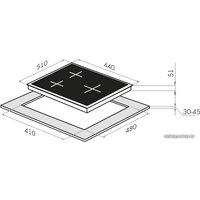 Варочная панель MAUNFELD EGHG.43.33CW/G