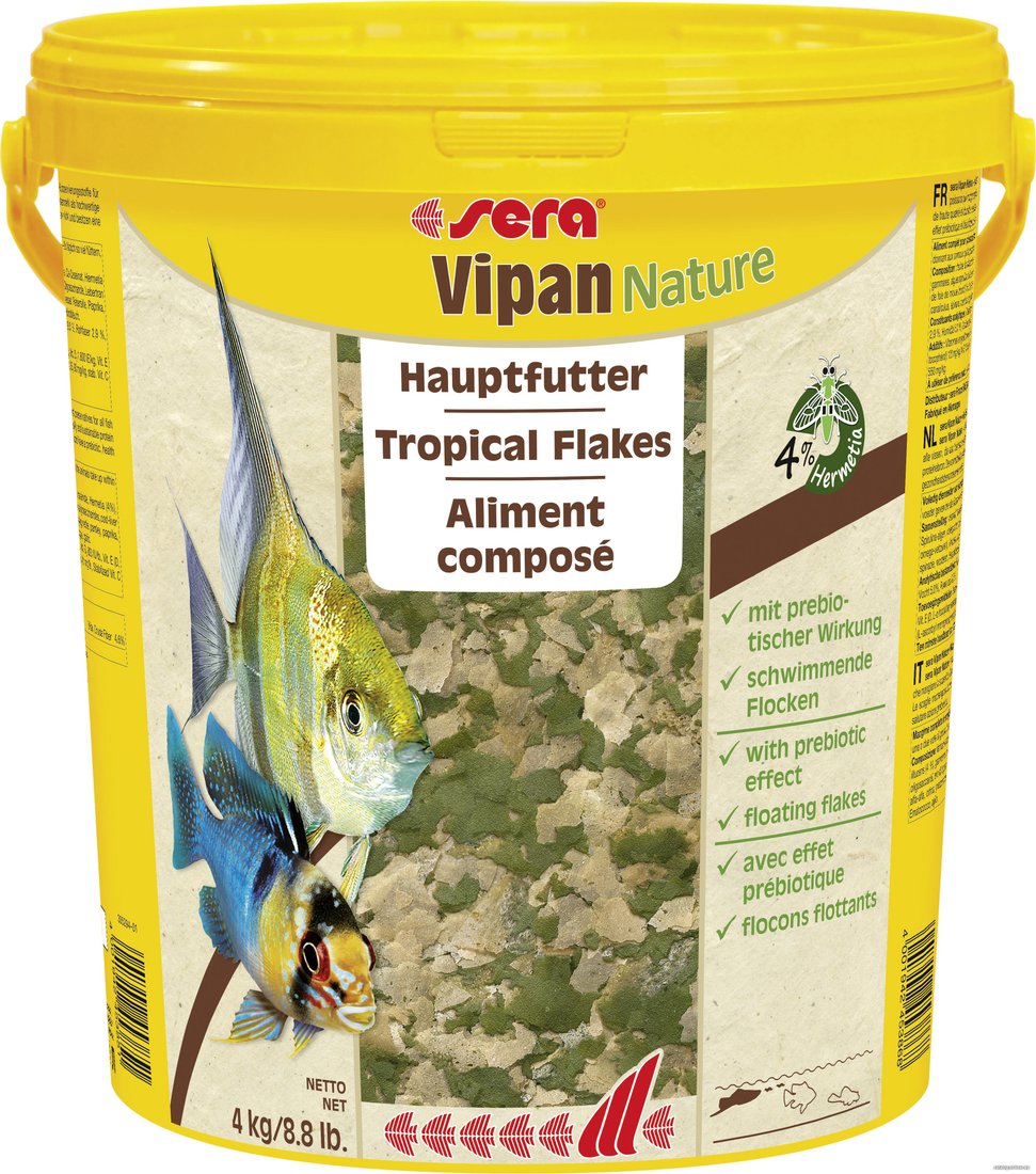 

Сухой корм Sera Vipan Nature 4 кг