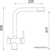 Смеситель Schock Wellus Cristadur (нержавеющая сталь/поларис)